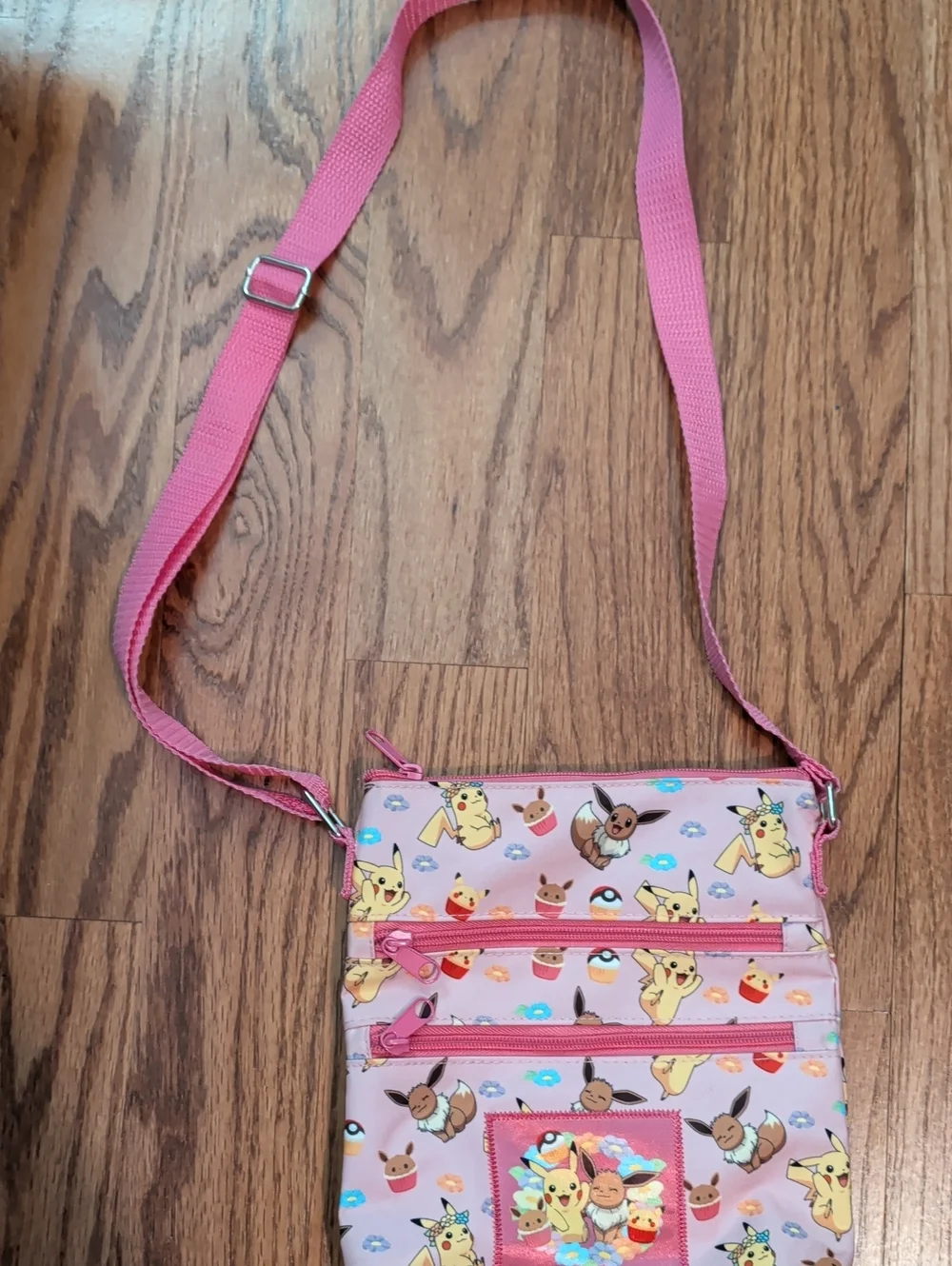 Pink Pokémon Crossbody Bag - Cute Character Print